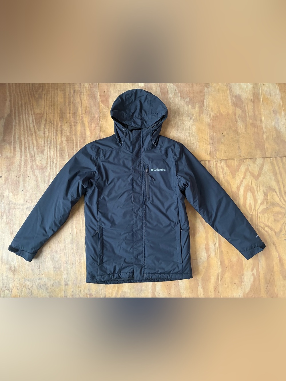 Columbia Black Insulated Jacket, Small